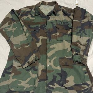 Vintage Camouflage Military Jacket